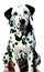 Dalmatian illustration Artificial Intelligence artwork generated