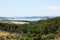 Dalmatian landscape with mountains and Adriatic Sea.