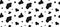 Dalmatian seamless pattern. Cow print. Animal skin.