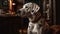 A Dalmatian sitting obediently while waiting for a treat created with Generative AI