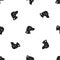 Dalmatians dog pattern seamless black