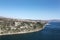 Dalmatien Landscape with mountains and Adriatic Sea.