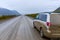 Dalton Highway beyond the Artic Circle in Alaska, USA