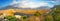 Dalyan river delta panorama in afternoon