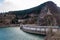 The dam of artificial lake of Plastiras