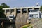 A dam on the Brno Reservoir by the Svratka River with a small power plant. Kninicky hydropower plant. The power plant uses one Kap