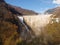 Dam of Contra Verzasca, spectacular waterfalls