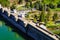 Dam on Embalse de Aguilar de Campoo, Spain