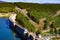 Dam on Embalse de Aguilar de Campoo, Spain