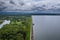 Dam on Goczalkowice Reservoir in Poland