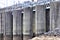 Dam Intake Gates Close Up, J Percy Priest Lake, Nashville, Tennessee