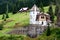 The dam Labska prehrada and hydropower station in Spindleruv Mlyn on the river Elbe Labe in Giant Mountains Krkonose