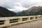 The dam of Lago di Fedaia, at the foot of the Marmolada mountain. Trento, Itlay.