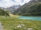 Dam of the Lago di Place Moulin in Piedmont