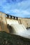 Dam of Montoro reservoir, Puertollano, Ciudad Real province, Castilla la Mancha, Spain