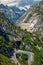 Dam near grimsel pass between swiss alps