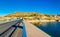 The dam of Negratin Reservoir in Spain