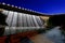 Dam at night