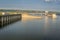 Dam and power plant on Missouri River