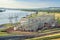 Dam and power plant on Missouri River