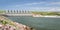 Dam and power plant on Missouri River