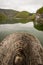 Dam on the Radoinja Lake, part of the Special Nature Reserve Uvac in Serbia