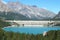 DAM IN VALTELLINA VALLEY WITH CANCANO LAKES IN ITALY