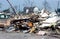 Damage from a F4 tornado that hit LaPlata, Maryland