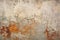 Damaged ancient wall fresco, vintage texture background, old painting