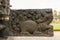 Damaged beam top at Brahma Jinalaya temple, Lakkundi, Karnataka, India