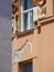 Damaged building facade