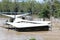 Damaged Cafe with Receding Flood waters on Upper Brisbane River at Colleges Crossing 1st March 2022