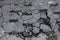 Damaged cracked asphalt