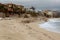 Damaged by hurricane Odile Medano beach front