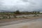 Damaged by hurricane Odile road in Cabo San Lucas