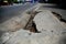 Damaged manhole in salvador street
