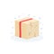 damaged package, parcel or broken box vector icon