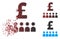 Damaged Pixel Halftone British Business Education Icon