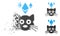 Damaged Pixel Halftone Ethereum Crypto Kitty Icon