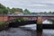 The Damaged River Clyde Weir under repair