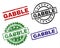 Damaged Textured GABBLE Stamp Seals