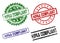 Damaged Textured HIPAA COMPLIANT Stamp Seals