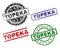Damaged Textured TOPEKA Stamp Seals