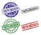 Damaged Textured TRUTH DECISION Stamp Seals