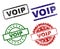 Damaged Textured VOIP Stamp Seals