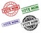 Damaged Textured VOTE NOW Seal Stamps
