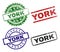 Damaged Textured YORK Seal Stamps