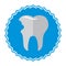 damaged tooth. Vector illustration decorative design