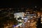 Damascus Gate entrance at Old City Jerusalem Palestine Israel at night with lights during Ramadan