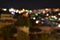 Damascus Gate entrance at Old City Jerusalem Palestine Israel at night with lights during Ramadan